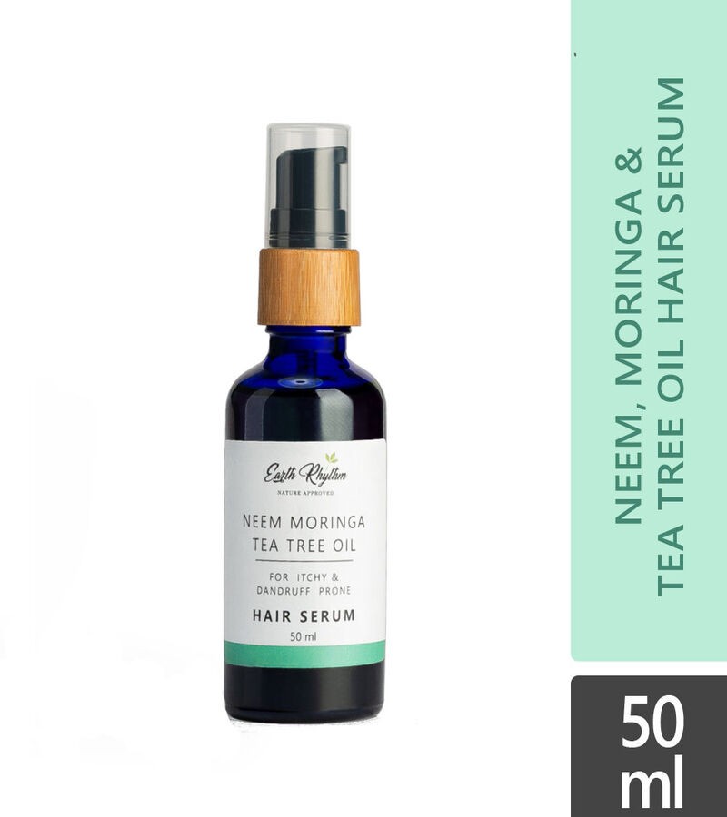 Earth Rhythm + hair oil + serum + Neem, Moringa & Tea Tree Oil Hair Serum + 50 ML + online