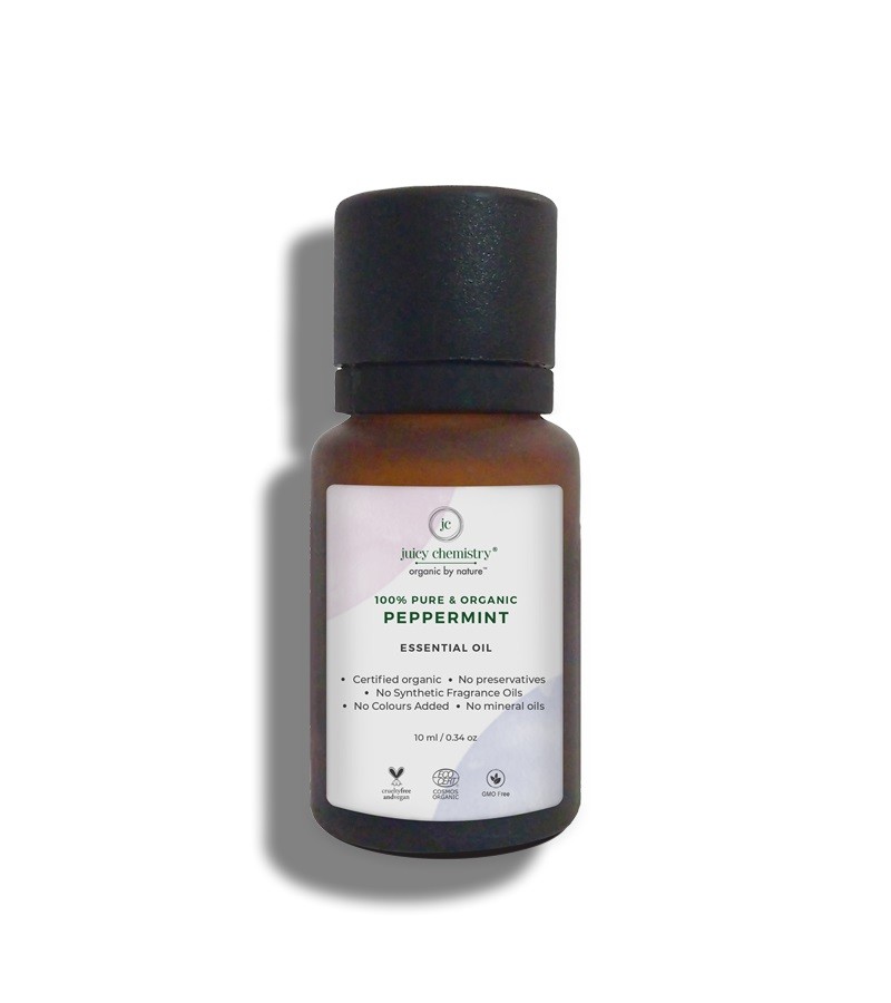 Juicy Chemistry + essential oils + 100% Organic Peppermint Essential Oil + 10 ml + buy
