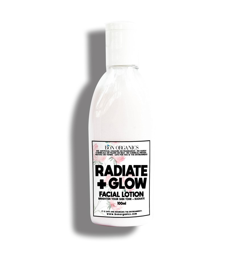 Bon Organics + face serums + face creams + Facial Glow Radiate & Glow lotion + 100 ml + buy
