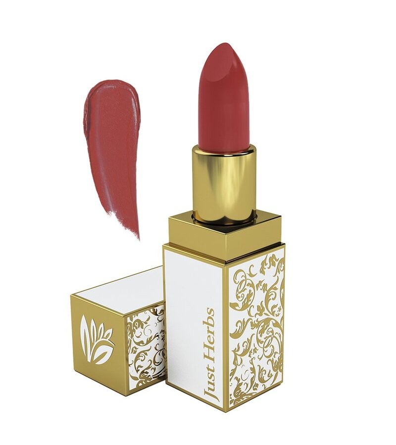 Just Herbs + lips + Herb Enriched Ayurvedic Lipstick + Burnt Red + buy