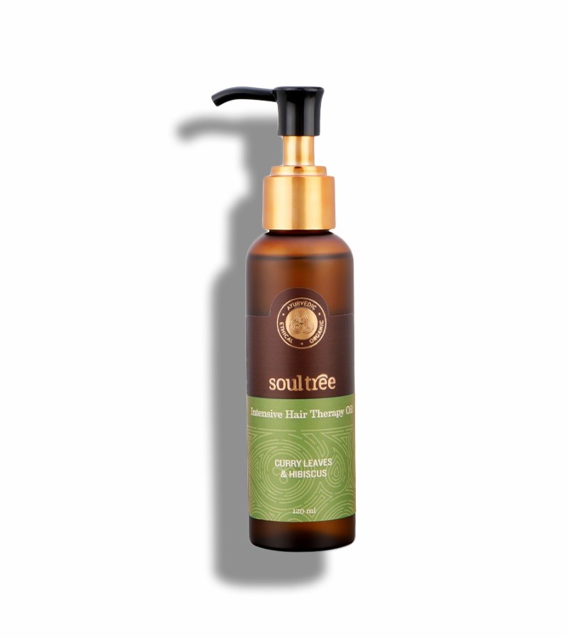 Soultree + hair oil + serum + Intensive Hair Therapy Oil with Curry Leaves and Hibiscus + 120 ml + buy