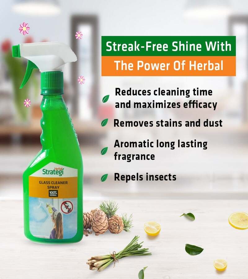 Herbal Strategi + glass cleaners + Glass Cleaner Spray + 500ml + discount