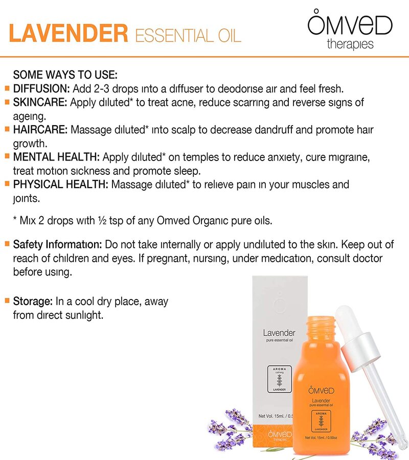 Omved + essential oils + Lavender Pure Essential Oil + 15ml + deal