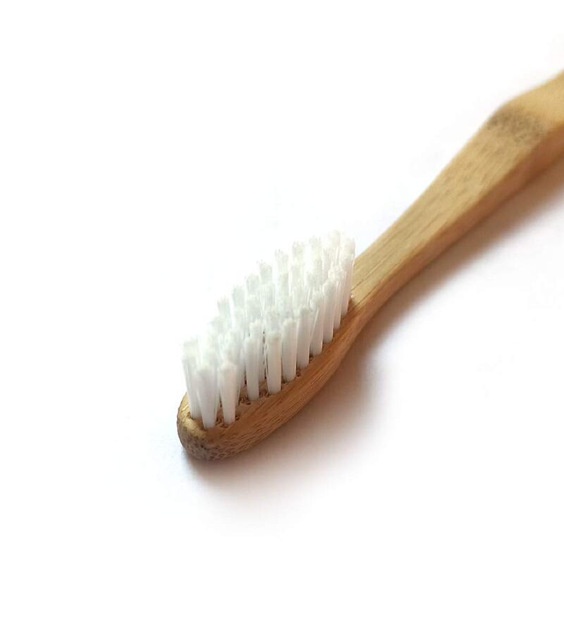 Bamboo India + tools + Bamboo Toothbrush With Soft Charcoal & Medium White Bristles + Pack of 2 + online
