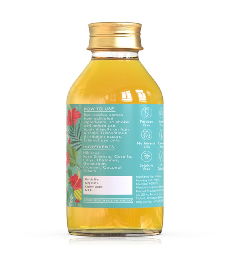 Hibiscus Monkey + hair oil + serum + Hibiscus Hair Oil - HM Love + 120ml + shop