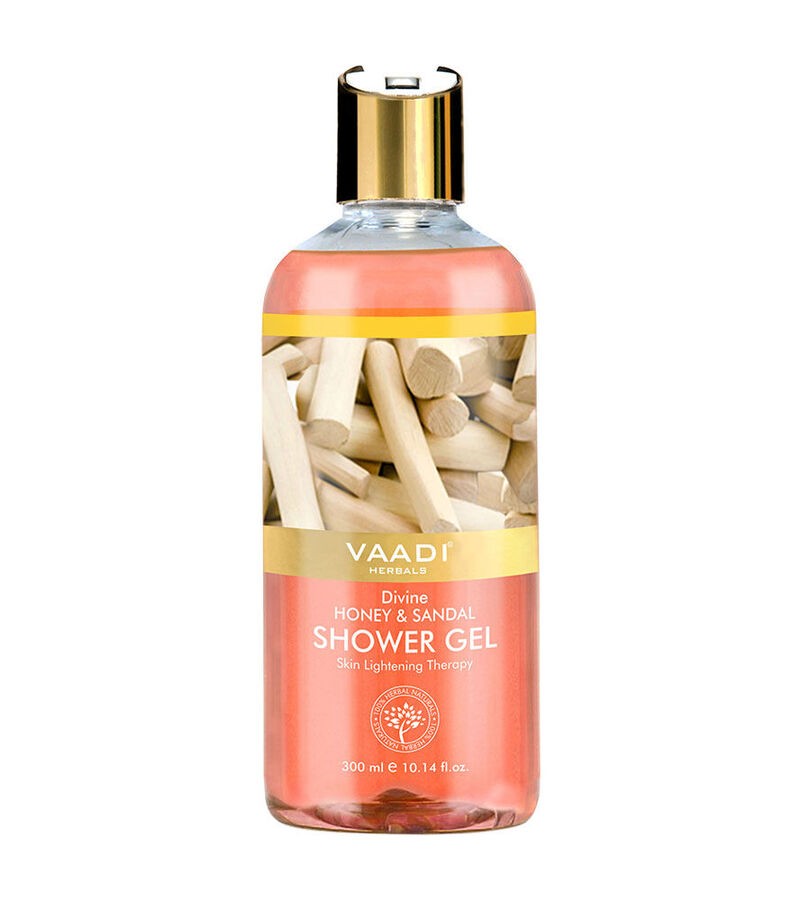 Vaadi Herbals + body wash + Divine Honey & Sandal Shower Gel + Pack of 3 + discount