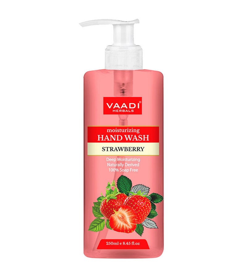 Vaadi Herbals + soaps + liquid handwash + Deep Moisturizing Strawberry Hand Wash + 250 ml + buy