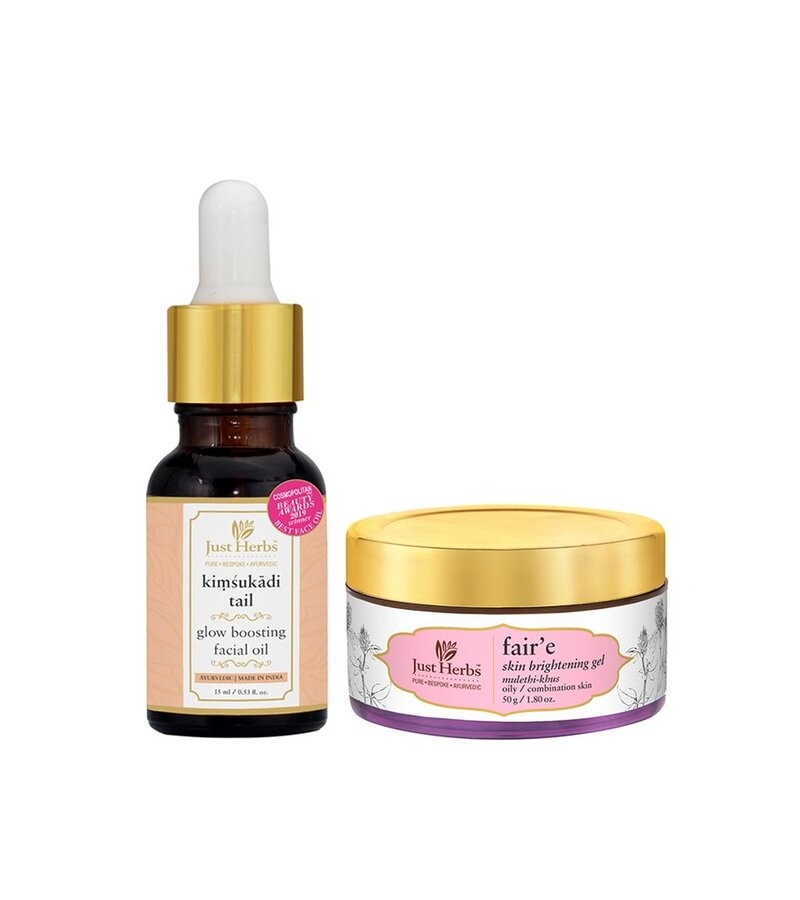 Just Herbs + face oils + Glow Boosting Night-Routine for Oily/combination Skin + 65ml + buy