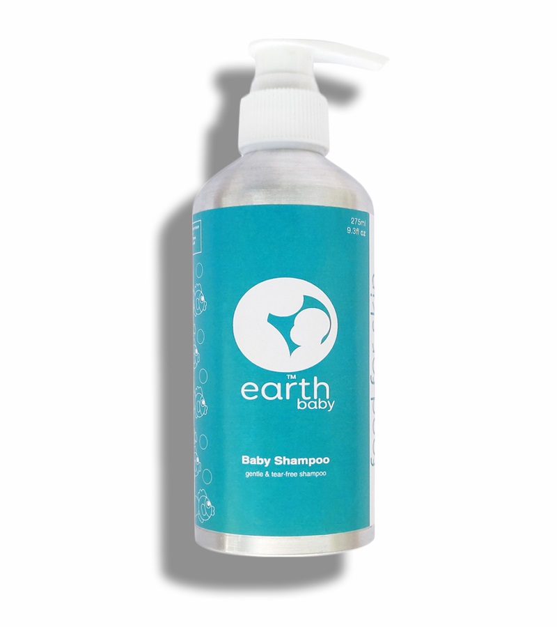 earthBaby + baby bath & shampoo + 97.4% Certified Natural origin Baby Shampoo, No Tears + 275ml + buy