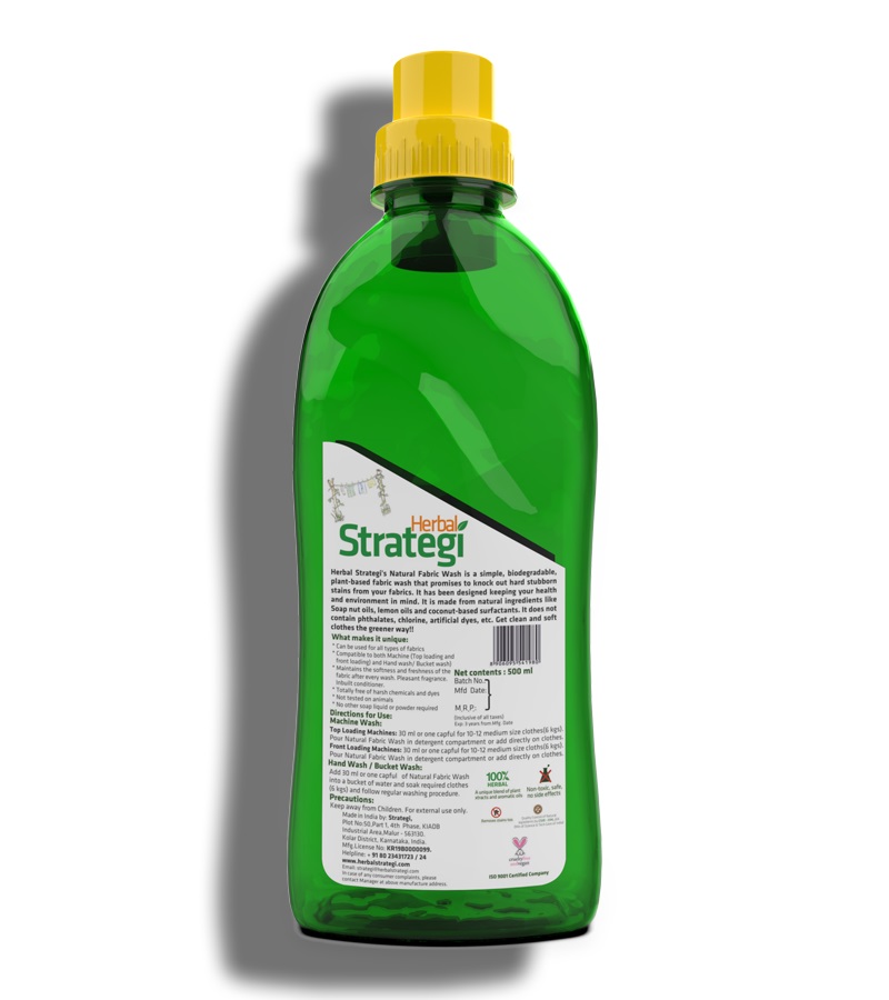 Herbal Strategi + laundry cleaners + Natural Fabric Wash + 500ml + discount