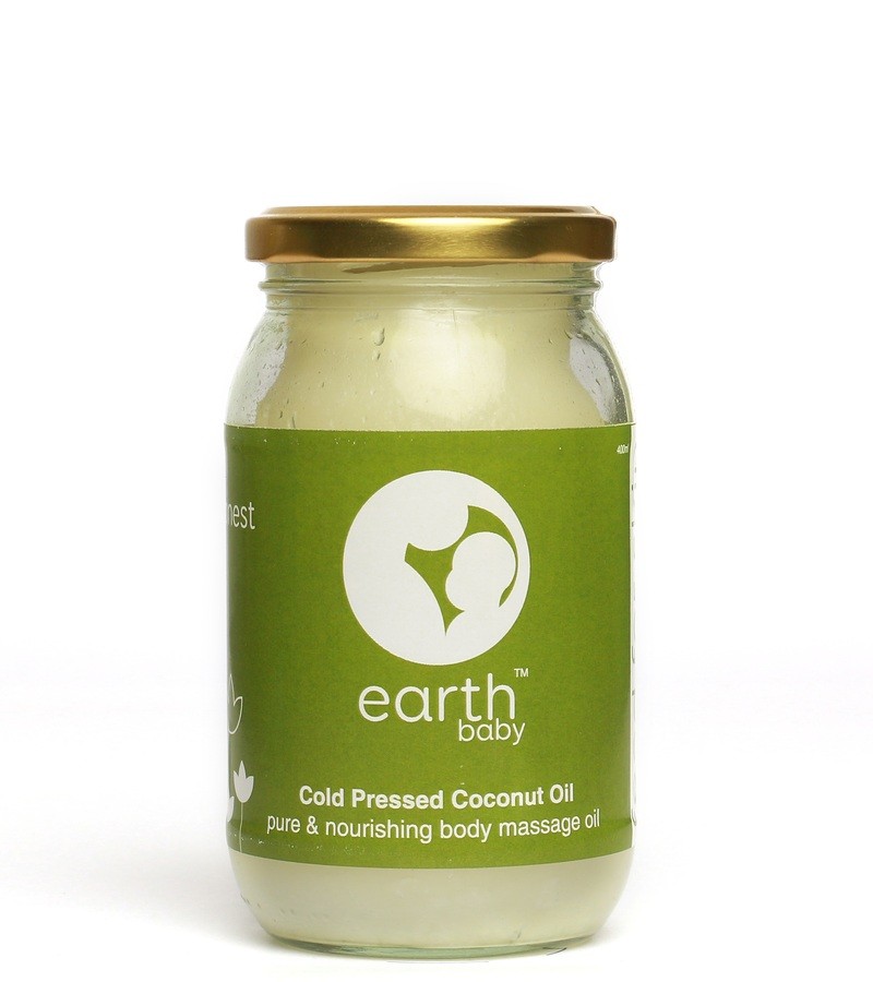 earthBaby + oils & creams + 100% Natural origin Cold-Pressed Coconut Oil + 400ml + buy