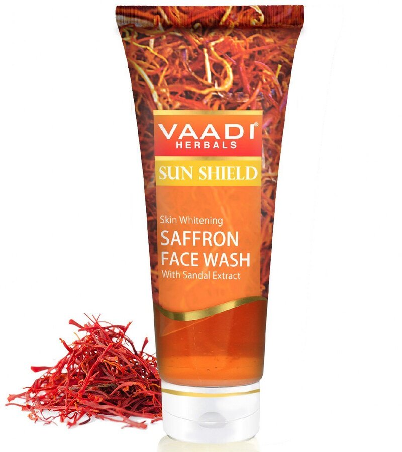 Vaadi Herbals + face wash + scrubs + Luxurious Saffron - Skin Whitening Set + 555 gms + shop