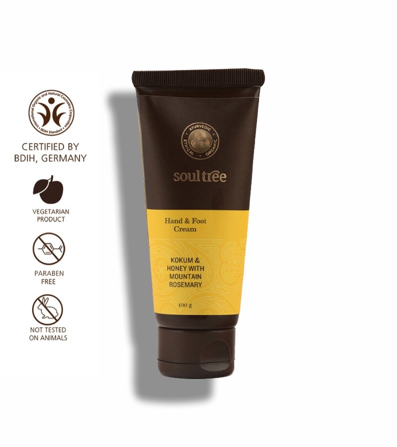 Soultree + body butters + creams + Hand & Foot Cream - Kokum & Honey with Mountain Rosemary + 100 gm + shop
