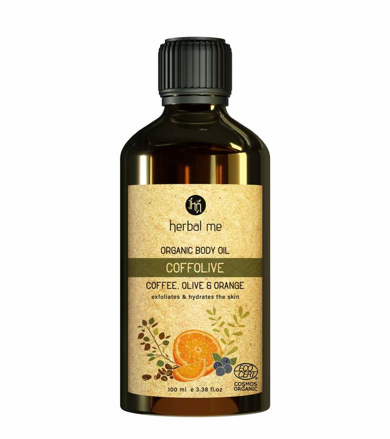 Herbal Me + body oils + Coffolive - Organic Body Oil - Exfoliation & Hydration + 100ml + buy