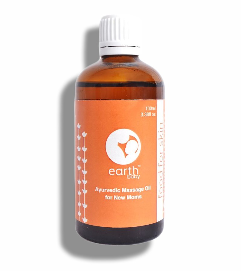 earthBaby + mama creams & oils + Ayurvedic Massage Oil For New Moms, 100% Certified Natural Origin + 100ml + buy