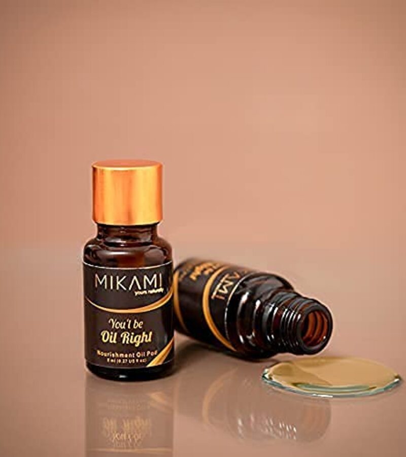Mikami + hair oil + serum + Shine Up Nourishment & Hair fall Oil Pod + Pack of 8 + discount