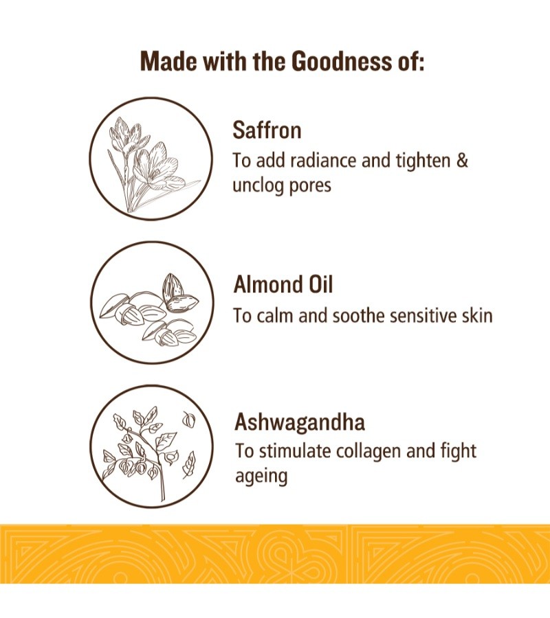 Soultree + face serums + face creams + Nourishing Cream - Saffron & Almond Oil with Natural Vitamin E + 60 gm + online