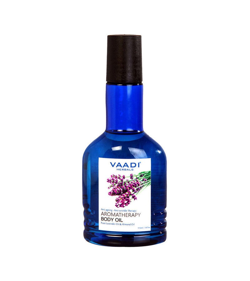 Vaadi Herbals + body oils + Aromatherapy Body Oil-Lavender & Almond Oil + 110ml + buy