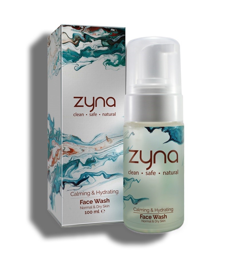 Zyna + face wash + scrubs + Calming And Hydrating Facewash + 100 ml + shop