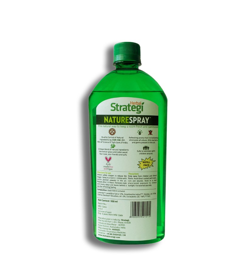 Herbal Strategi + room sprays + Room Disinfectant and Freshener - Lavender + 500 ml + shop