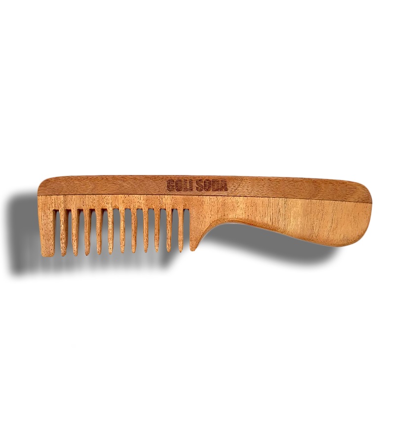 Goli Soda + accessories + Neem Wood Comb - Wide Tooth with Handle +  + buy