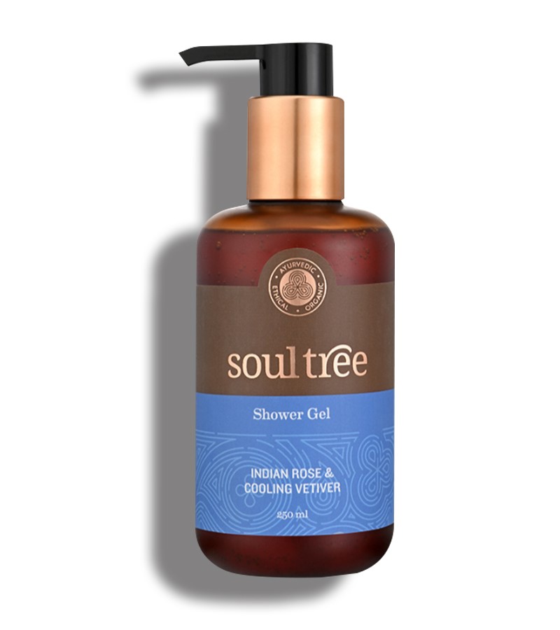 Soultree + body wash + Indian Rose & Cooling Vetiver Shower Gel + 250 ml + buy