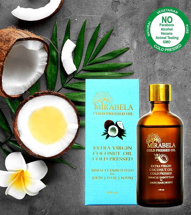 Mirabela + body oils + Virgin Coconut Oil Wood Pressed and Cold Pressed + 100 ml + discount