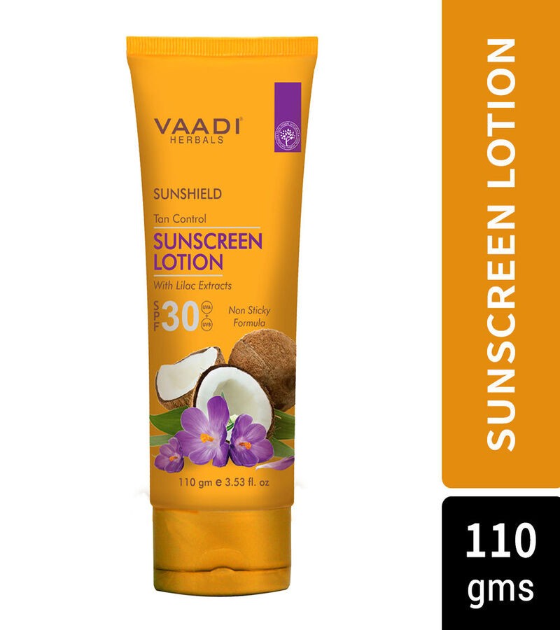 Vaadi Herbals + sun care + Sunscreen Lotion SPF-50 with Aloe Vera & Chamomile + Pack of 3 + online