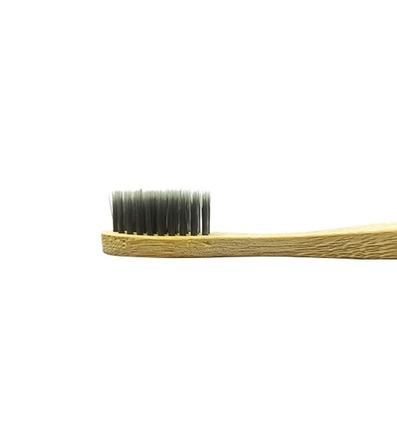 Bamboo India + tools + Bamboo Toothbrush With Soft Charcoal & Medium Green Bristles + Pack of 2 + online