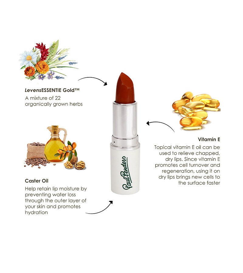 Paul Penders + lips + Handmade Cream Lipstick + Cinnabar + online