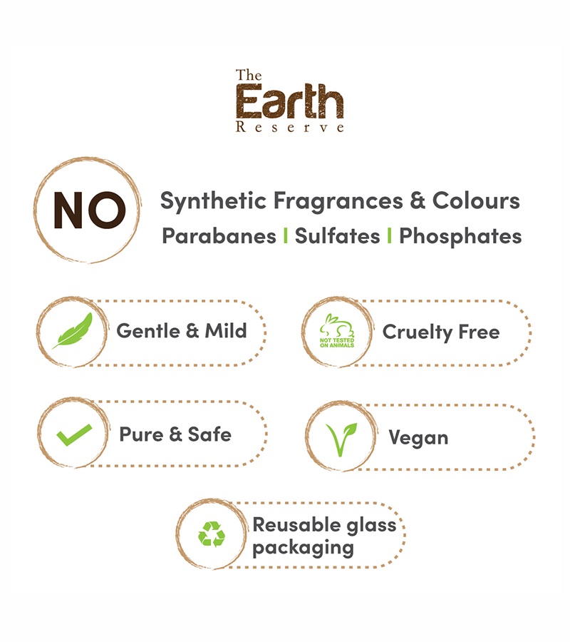 The Earth Reserve + face wash + scrubs + Earthy Blends Face wash + 100ml + online