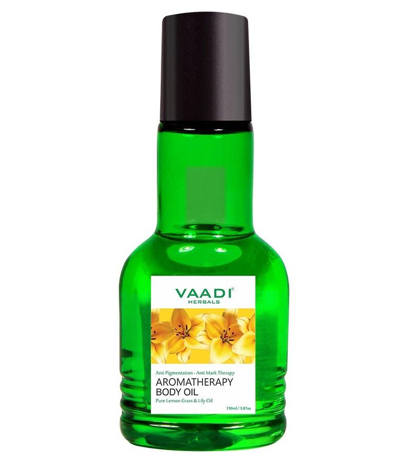 Vaadi Herbals + body oils + Aromatherapy Body Oil-Lemongrass & Lily Oil + 110ml + buy