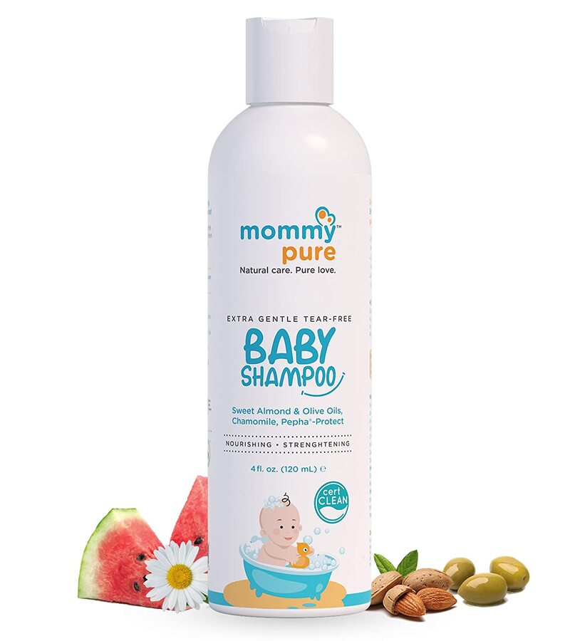 MommyPure + baby bath & shampoo + Baby Body Wash + Shampoo Combo + Pack of 2 (Each 120ml) + discount