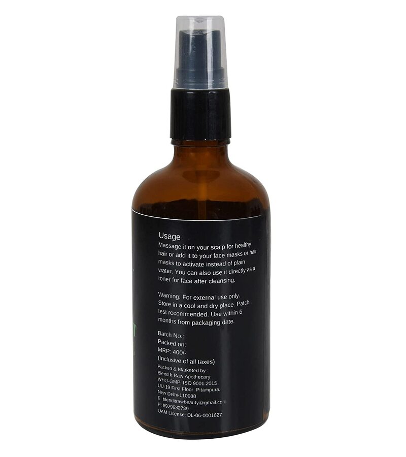 Blend It Raw Apothecary + toners + mists + Peppermint Hydrosol [Peppermint Water/Cooling Mist] + 100ml + discount