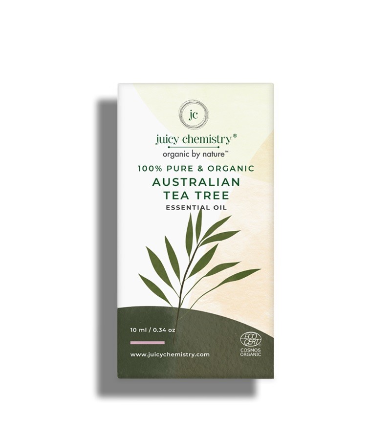 Juicy Chemistry + essential oils + 100% Organic Australian Tea Tree Essential Oil + 10 ml + deal