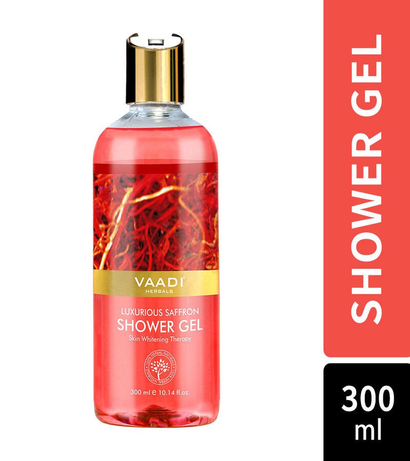 Vaadi Herbals + body wash + Luxurious Saffron Shower Gel + Pack of 3 + discount