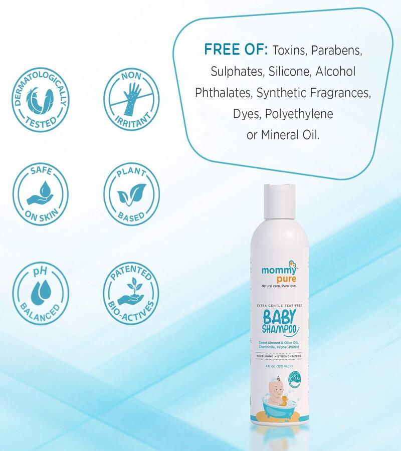 MommyPure + baby bath & shampoo + Extra Gentle Tear-free Shampoo + 120ml + discount