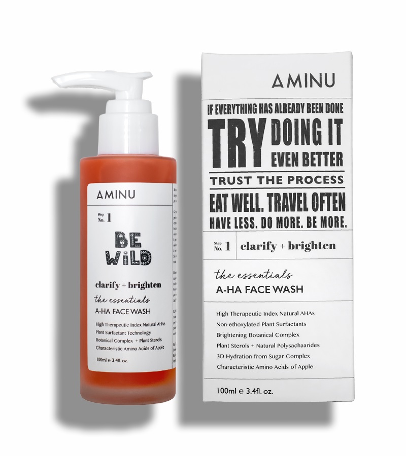 Aminu Skincare + face wash + scrubs + The Essentials - AHA Face Wash + 100ml + online