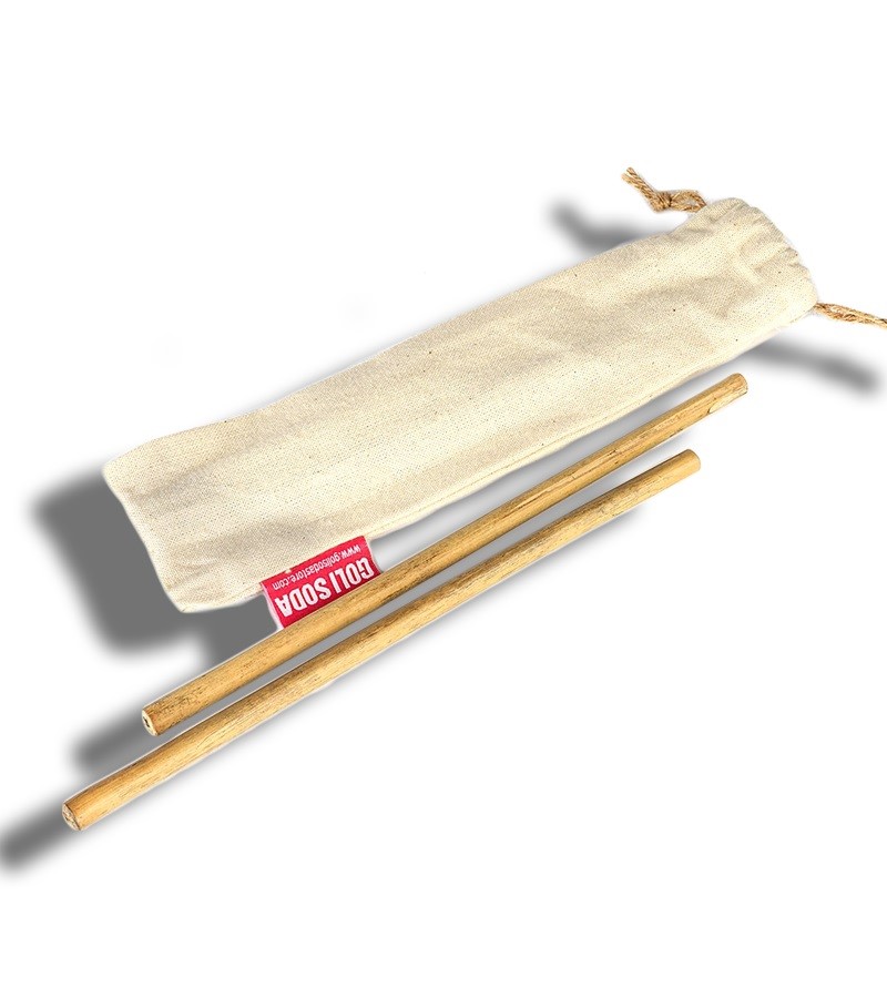 Goli Soda + accessories + Reusable Bamboo Straws + Set of 2 + shop