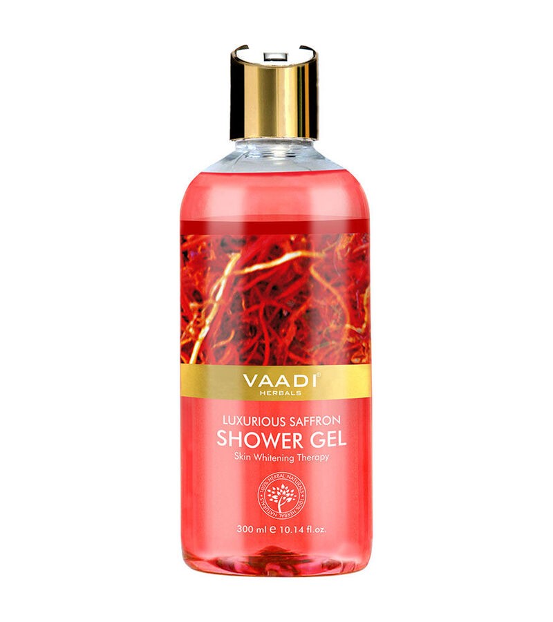 Vaadi Herbals + body wash + Luxurious Saffron Shower Gel + Pack of 2 + shop