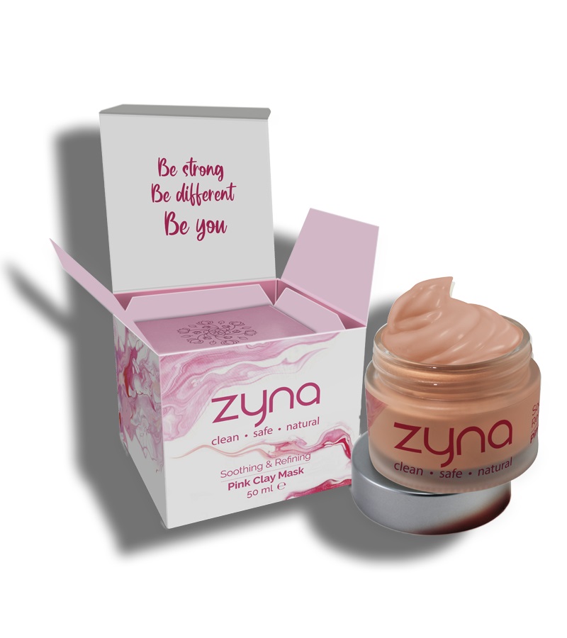 Zyna + peels & masks + Soothing And Refining Pink Clay Mask + 50 ml + online