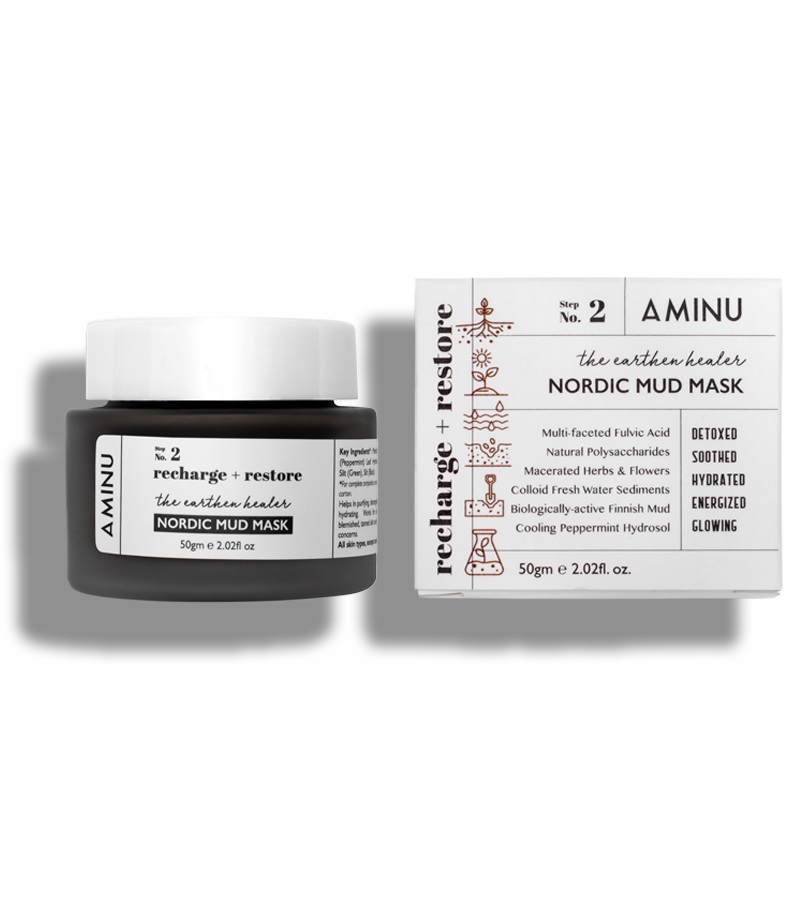 Aminu Skincare + peels & masks + The Earthen Healer - Nordic Mud Mask + 50gm + online