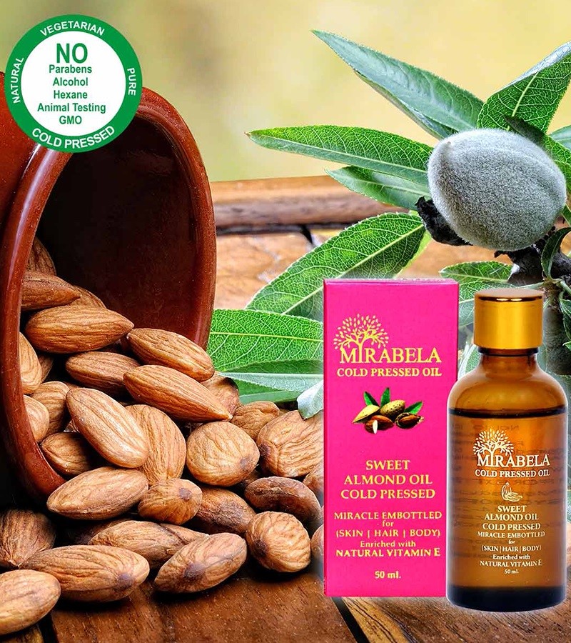 Mirabela + face oils + Sweet Almond Oil - Wood Pressed and Cold Pressed + 50 ml + discount