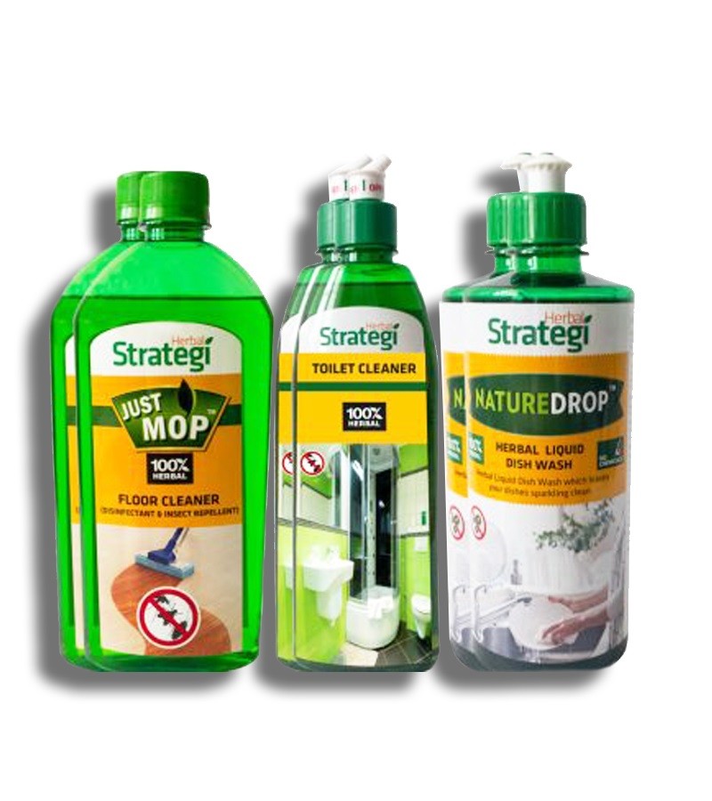 Herbal Strategi + floor + toilet cleaners + Natural Cleaner Products + 3000ml + buy