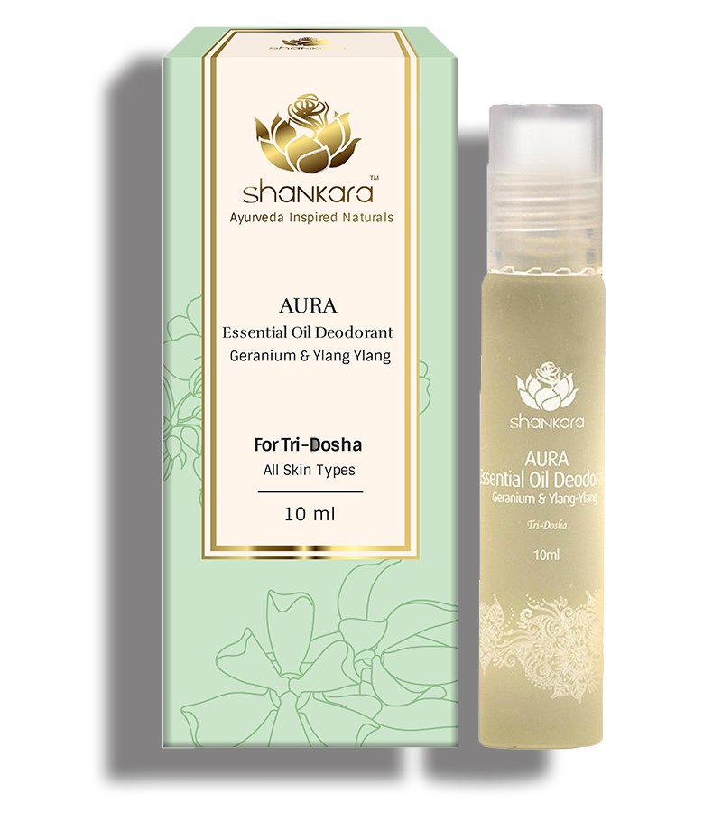 Shankara + deodorant + Aura Essential Oil Deodorant - Geranium & Ylang Ylang + 10 ml + buy