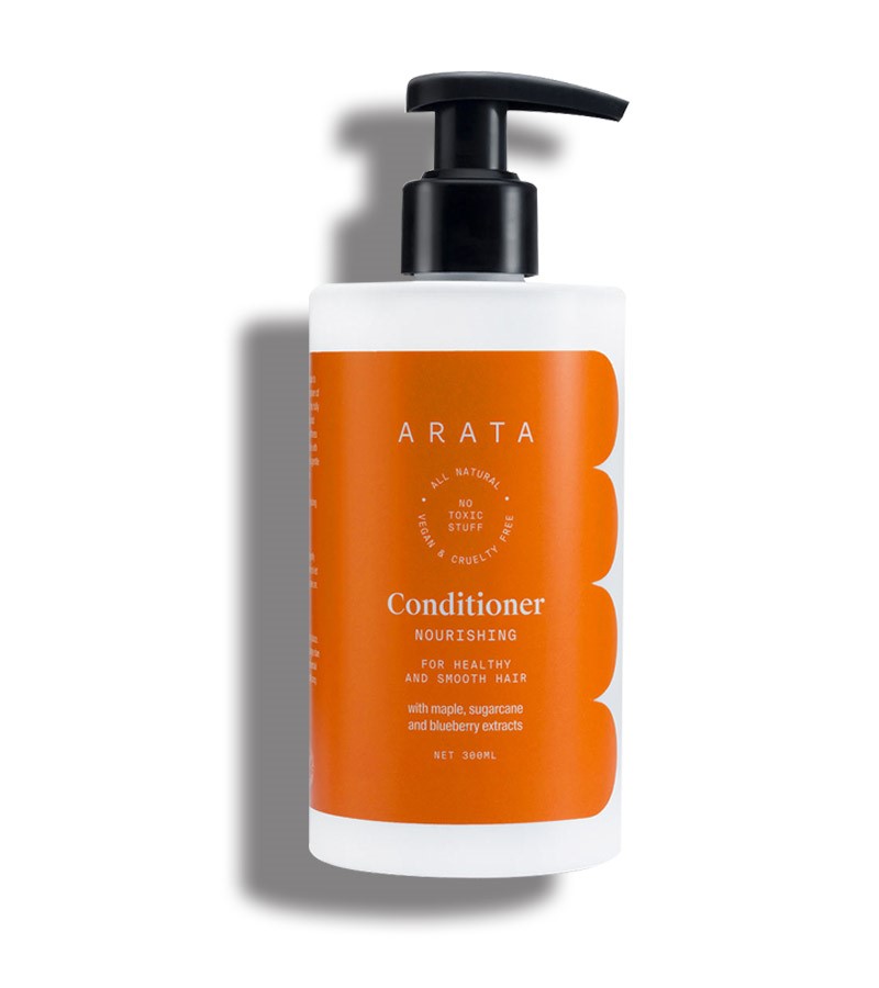 Arata + conditioner + Natural Nourishing Hair Conditioner With Maple, Sugarcane & Blueberry Extracts For Men & Women + 300 ML + buy