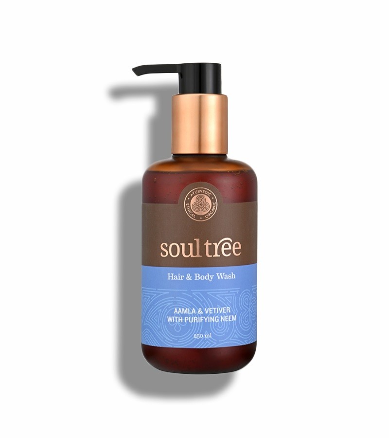 Soultree + body wash + Hair & Body Wash - Aamla & Vetiver with Purifying Neem + 250 ml + buy