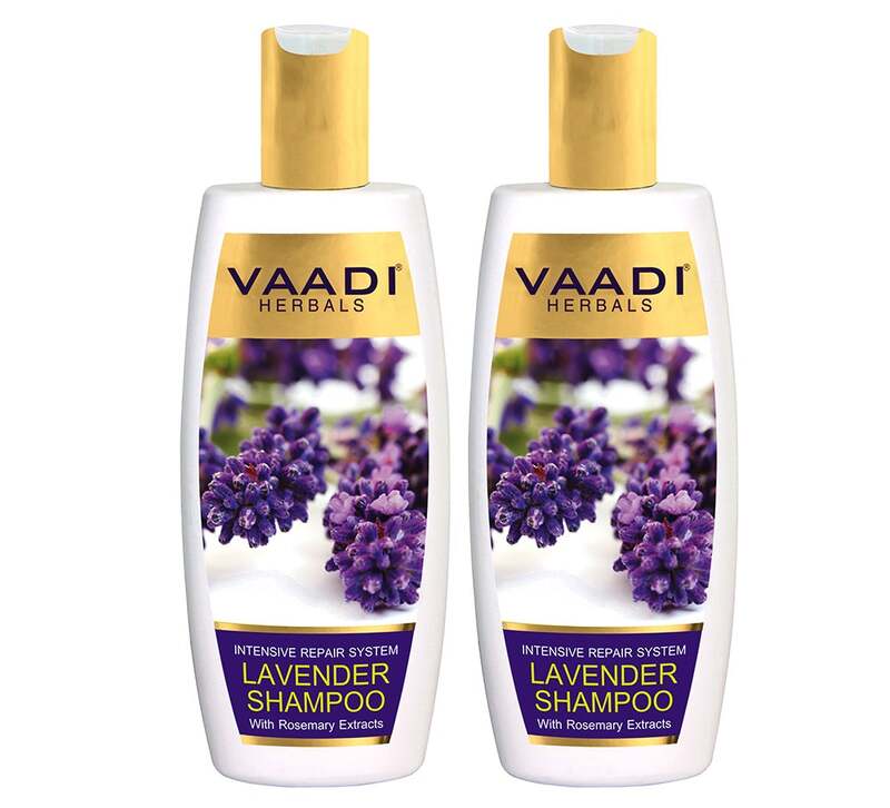 Vaadi Herbals + shampoo + Lavender Shampoo with Rosemary Extract + Pack of 2 + buy