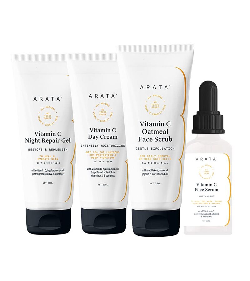 Arata + face serums + face creams + Vitamin C Overnight Face Regime + 205 ml + buy