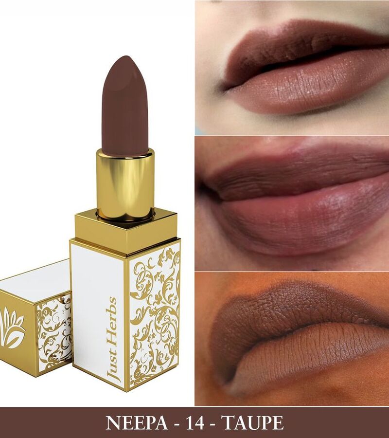 Just Herbs + lips + Herb Enriched Ayurvedic Lipstick + Taupe + shop